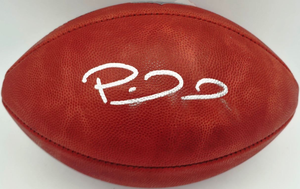 Patrick Mahomes Autographed Official NFL Leather Game Football Kansas City Chiefs Beckett BAS Witness #WE24252