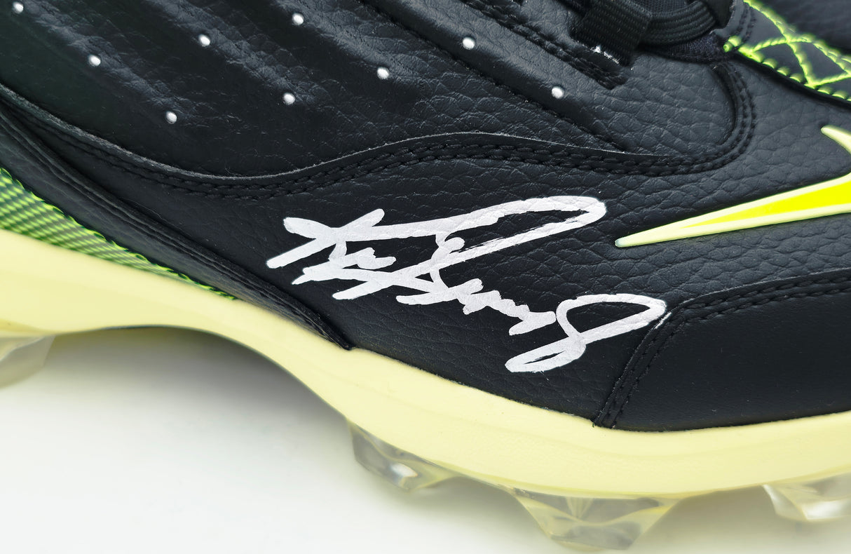 Ken Griffey Jr. Autographed Black Volt Nike 2 MCS Swingman Logo Baseball Cleats Seattle Mariners Beckett BAS Witness #4W624612