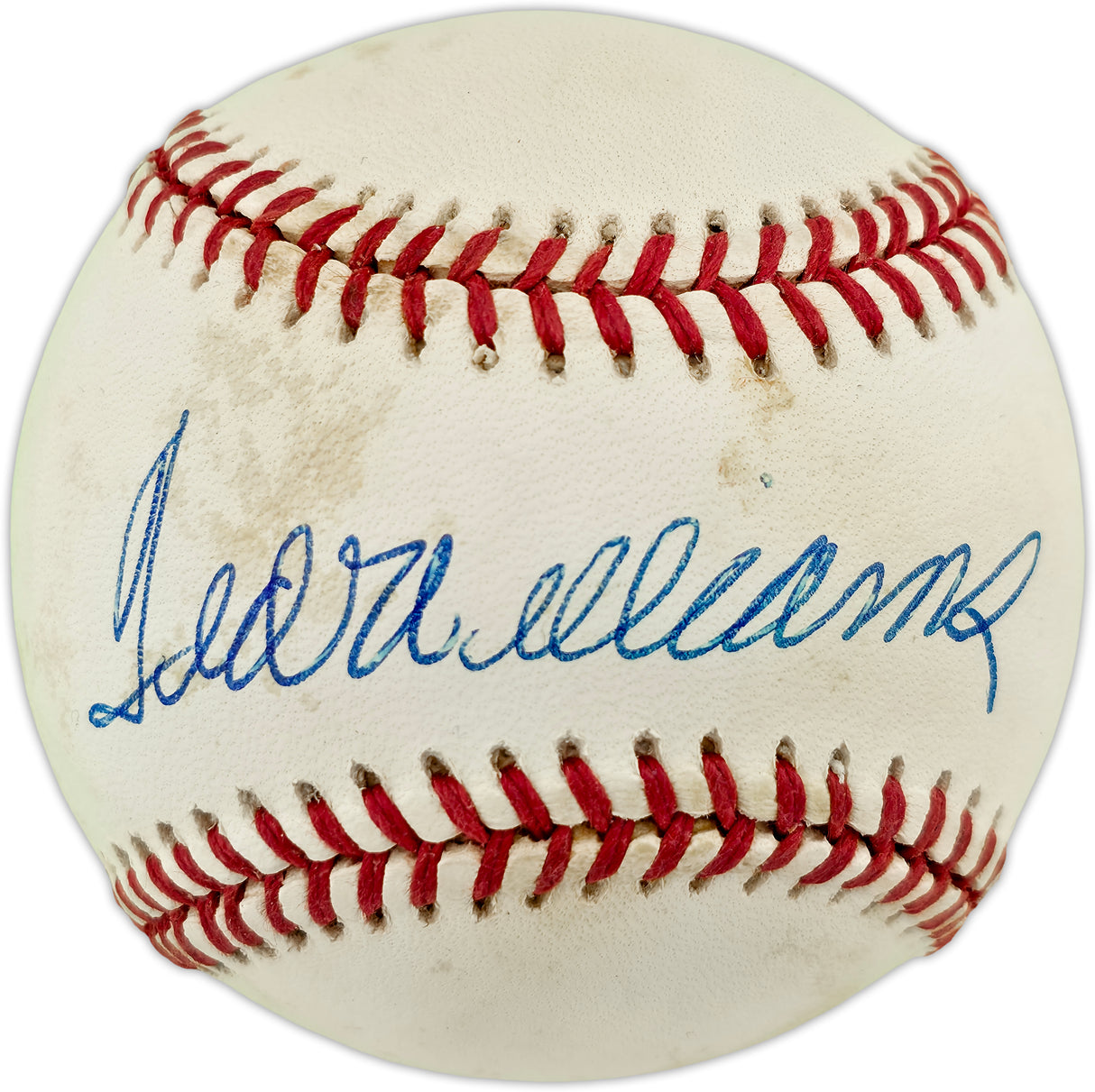 Ted WIlliams Autographed Official AL Baseball Boston Red Sox Beckett BAS #AE85115