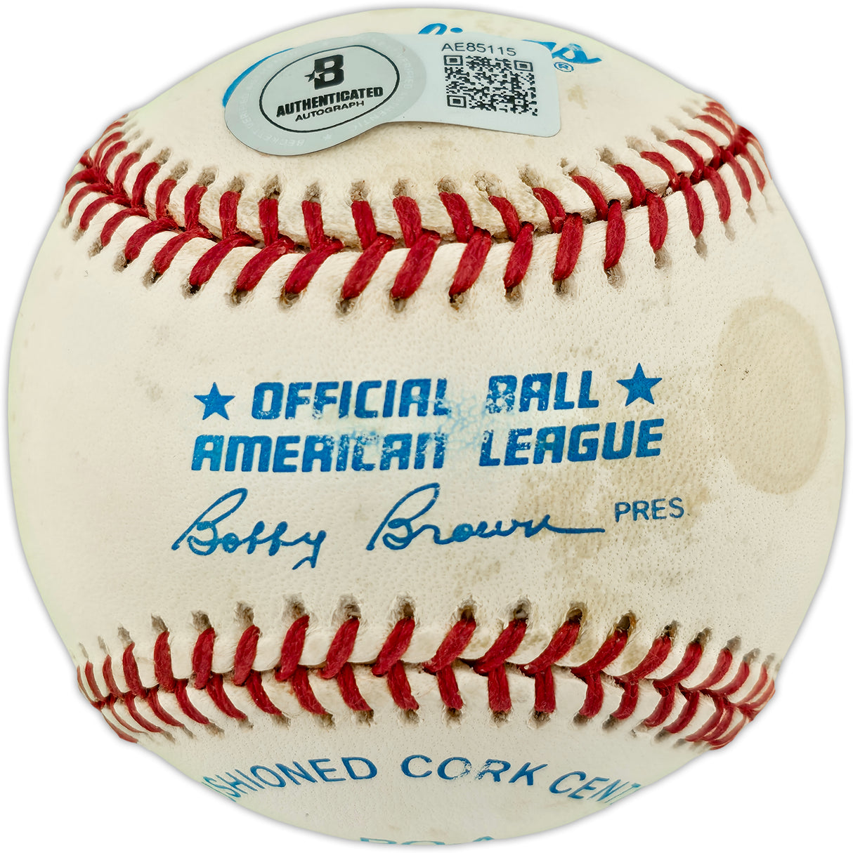 Ted WIlliams Autographed Official AL Baseball Boston Red Sox Beckett BAS #AE85115