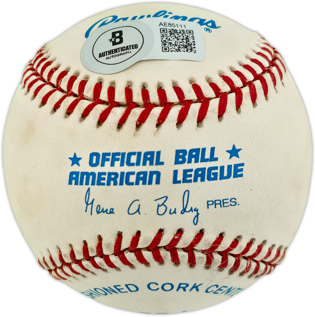 Joe DiMaggio Autographed Official AL Baseball New York Yankees Beckett BAS #AE85111
