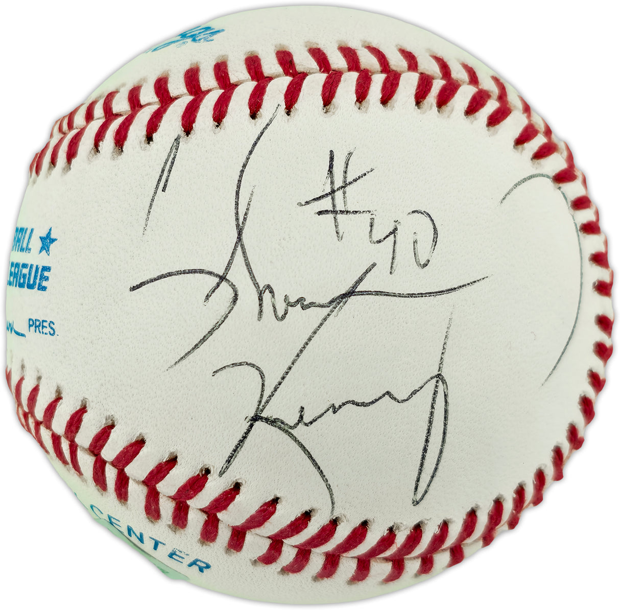 Ken Griffey Jr., Shawn Kemp & Rick Mirer Autographed Official AL Baseball Seattle Mariners Beckett BAS #AB62661