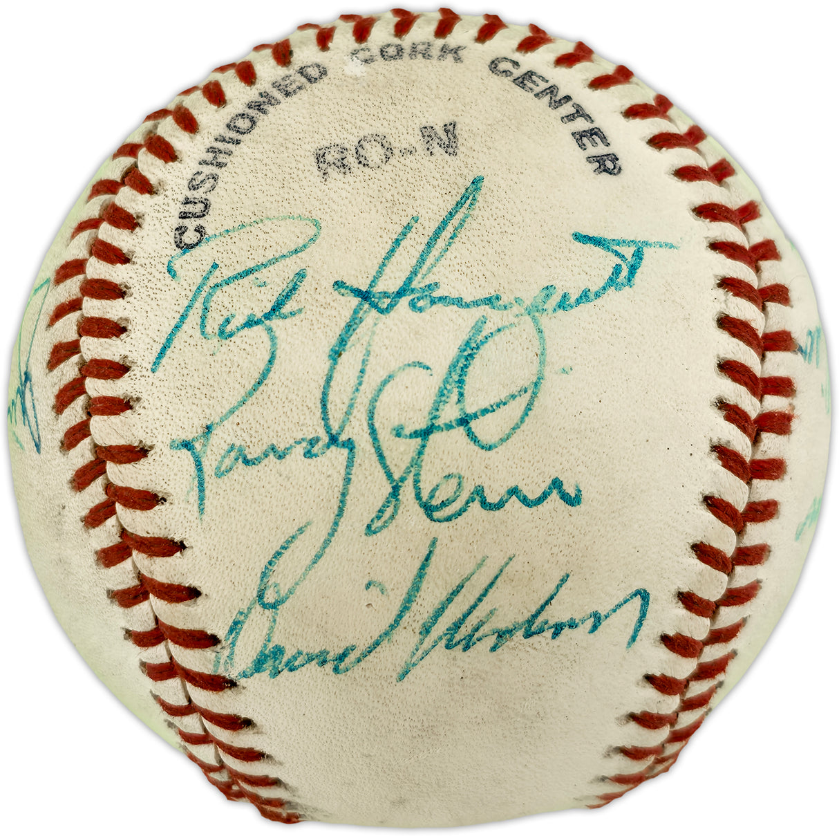 Dave Niehaus & 7 Others Autographed Official Feeney NL Baseball Seattle Mariners "Oh My" SKU #263386