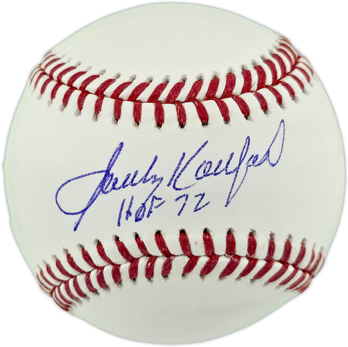 Sandy Koufax Autographed Official MLB Baseball Los Angeles Dodgers "HOF 72" Fanatics & MLB Holo #PX504063
