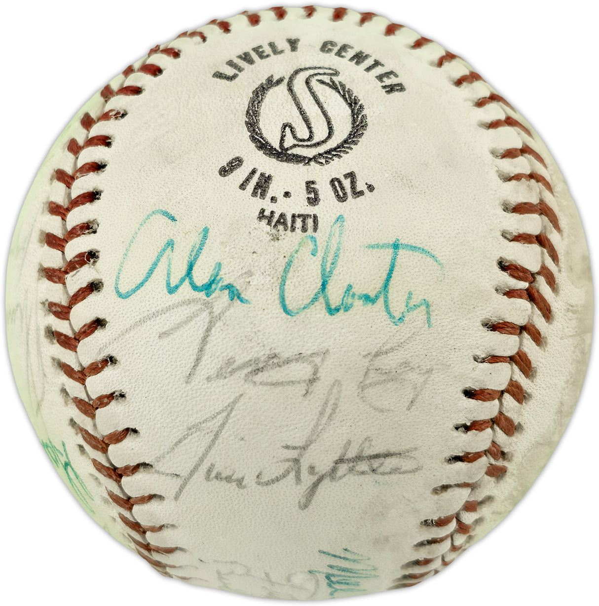 1971 New York Yankees Autographed Official Pro League Baseball With 23 Signatures Including Thurman Munson Beckett BAS #AE85552