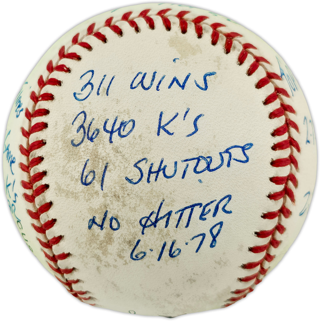 Tom Seaver Autographed Official NL Statball Baseball New York Mets Beckett BAS QR #BP42937