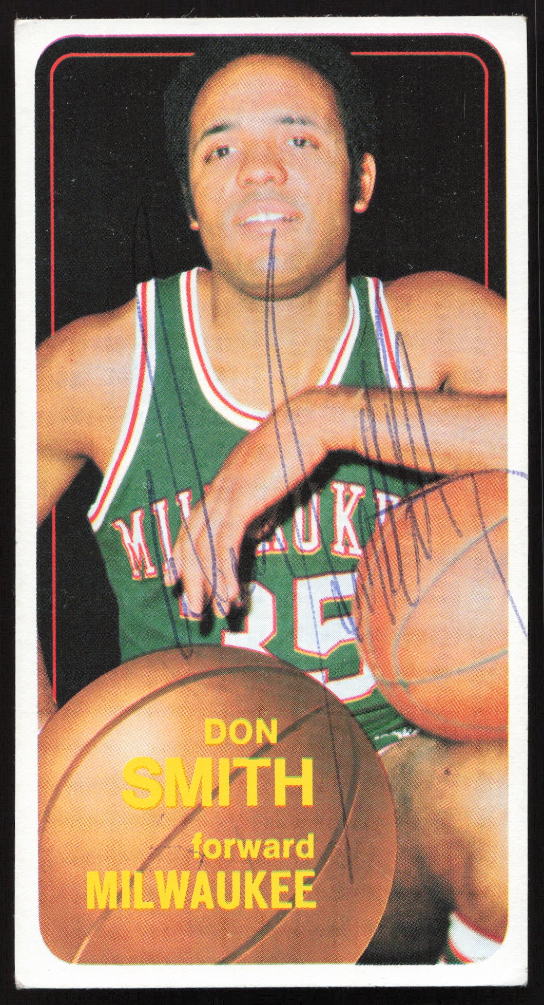 Don Smith Autographed 1970-71 Topps Card #39 Milwaukee Bucks SKU #264161