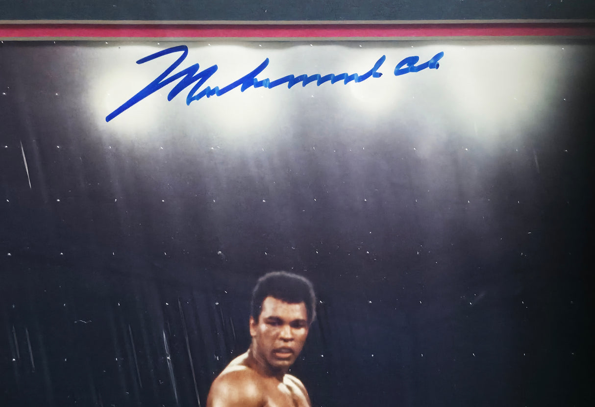 Muhammad Ali Autographed Framed 16x20 Photo Beckett BAS #AE85499