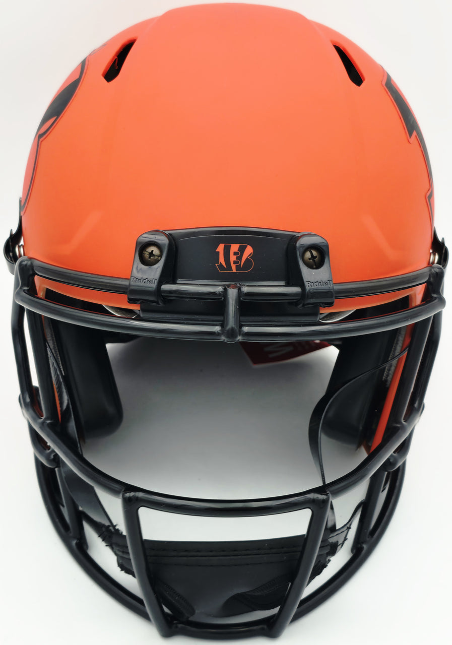 Chase Brown Autographed Cincinnati Bengals Orange Full Size Speed Authentic Helmet Fanatics Holo #KG25856751