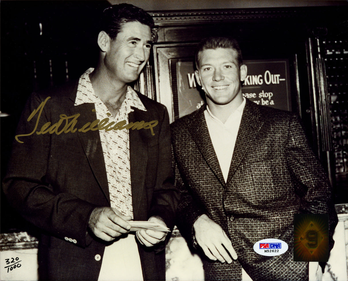 Ted Williams Autographed 8x10 Photo Boston Red Sox PSA/DNA #M52622