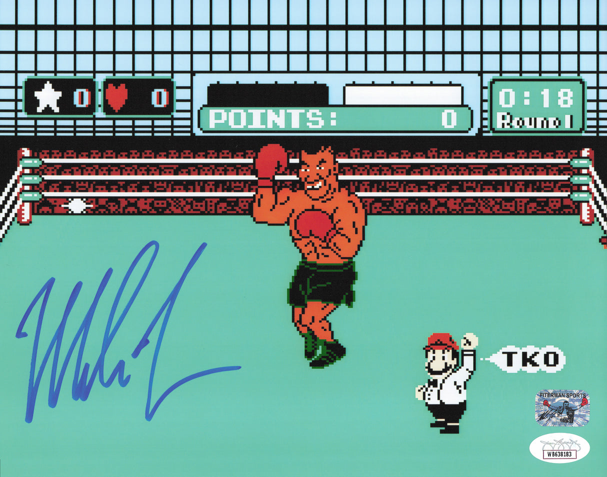 Mike Tyson Autographed 8x10 Photo Punch-Out!! JSA #WB638183