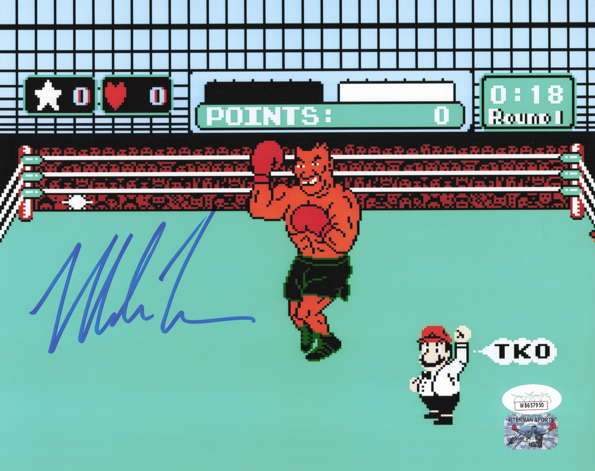 Mike Tyson Autographed 8x10 Photo Punch-Out!! JSA #WB657950