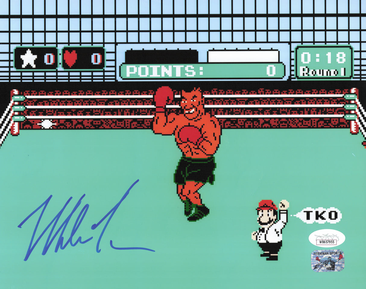 Mike Tyson Autographed 8x10 Photo Punch-Out!! JSA #WB657955