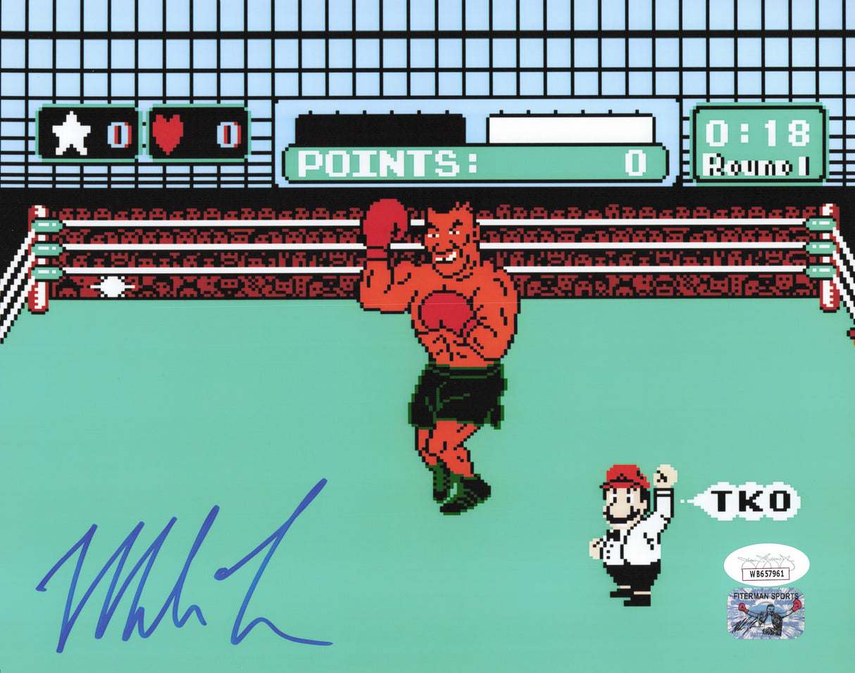 Mike Tyson Autographed 8x10 Photo Punch-Out!! JSA #WB657961