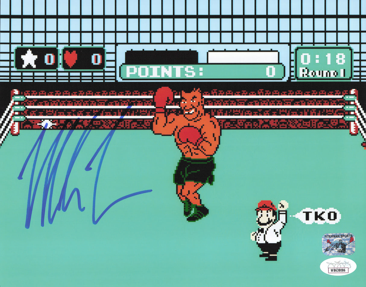 Mike Tyson Autographed 8x10 Photo Punch-Out!! JSA #WB638086