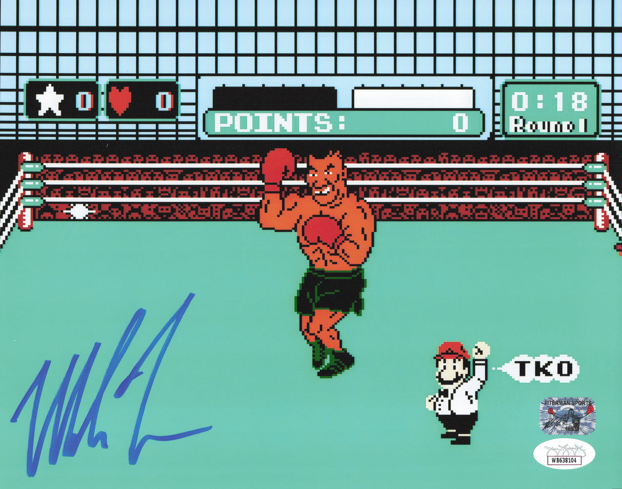Mike Tyson Autographed 8x10 Photo Punch-Out!! JSA #WB638104