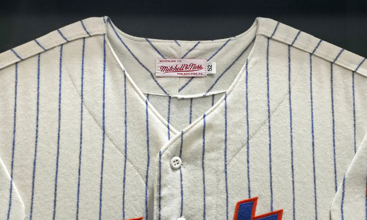 New York Mets Tom Seaver Autographed Framed Cream Pinstripes Mitchell & Ness MLB 100th Anniversary Patch Jersey "HOF 98.8%" PSA/DNA #AM09751