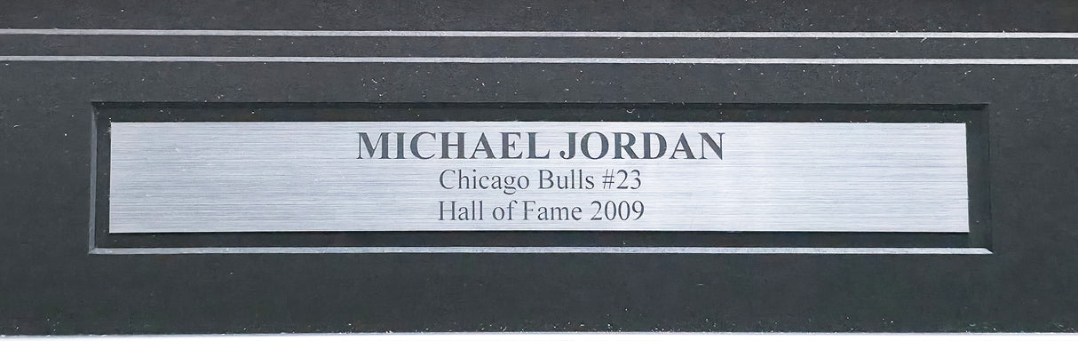 Chicago Bulls Michael Jordan Autographed Framed Red Jersey Beckett BAS #AC41251