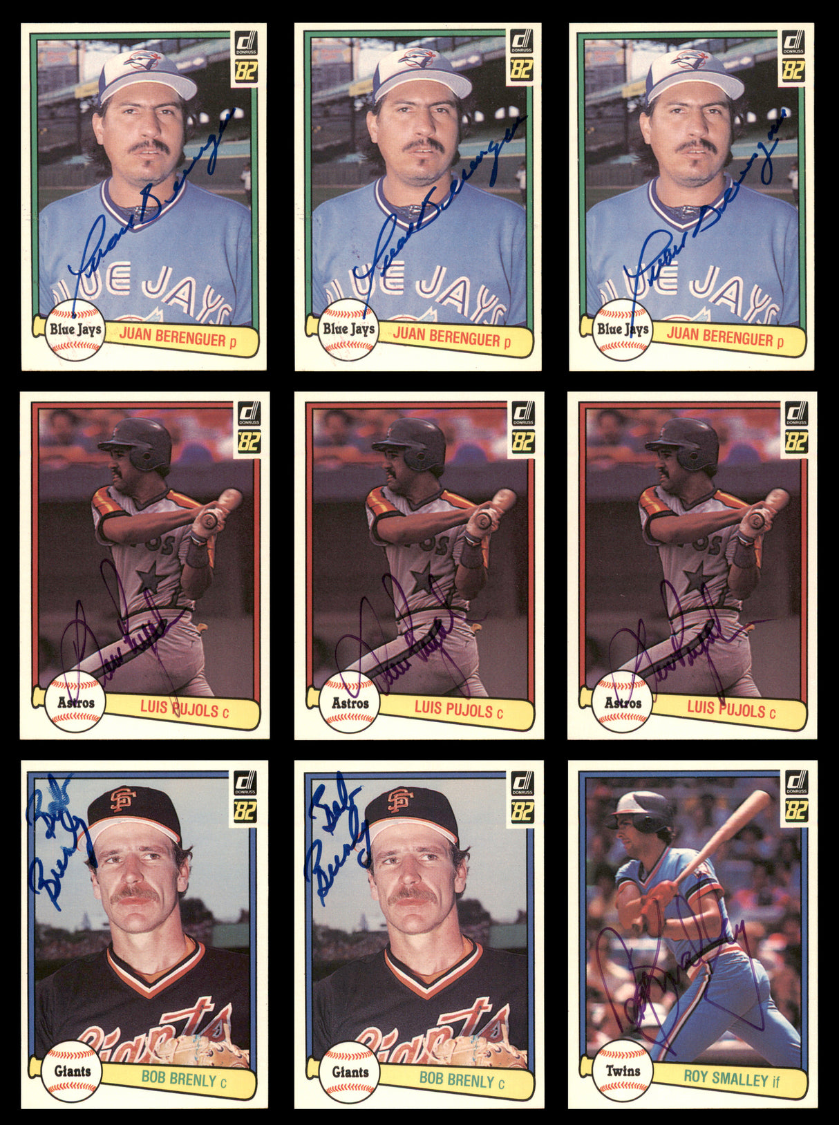 48 Count Lot of Autographed 1982 Donruss Baseball Cards SKU #266486