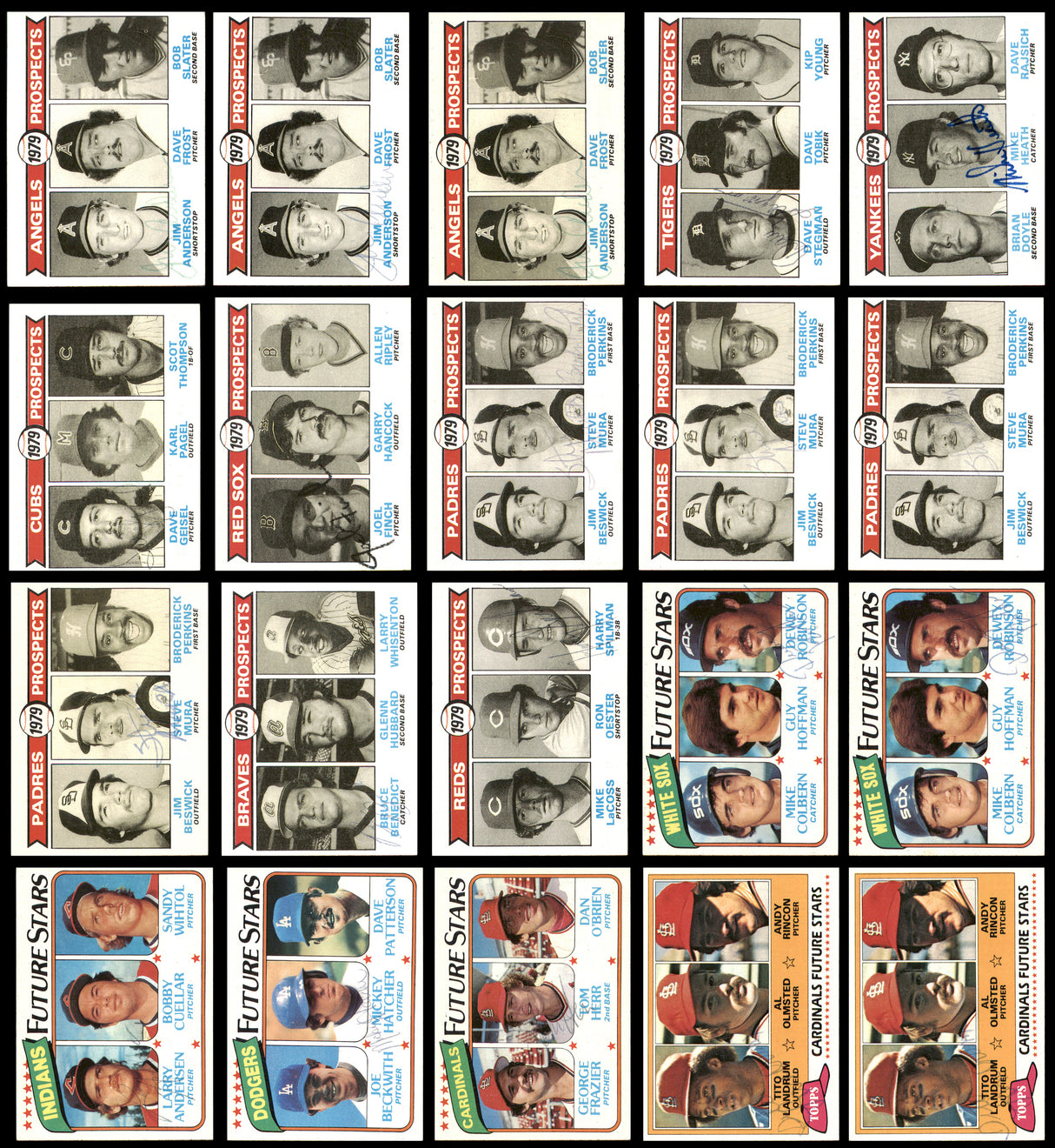 89 Count Lot of Autographed 1964-1982 Topps Baseball Rookie Cards SKU #266518