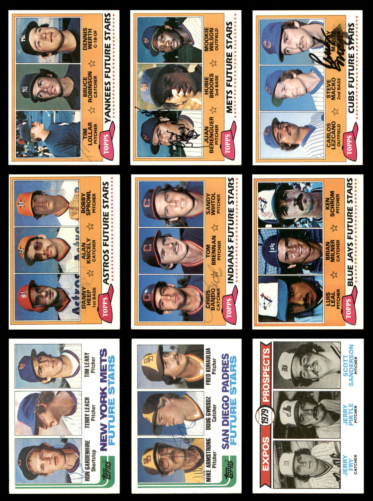 89 Count Lot of Autographed 1964-1982 Topps Baseball Rookie Cards SKU #266518