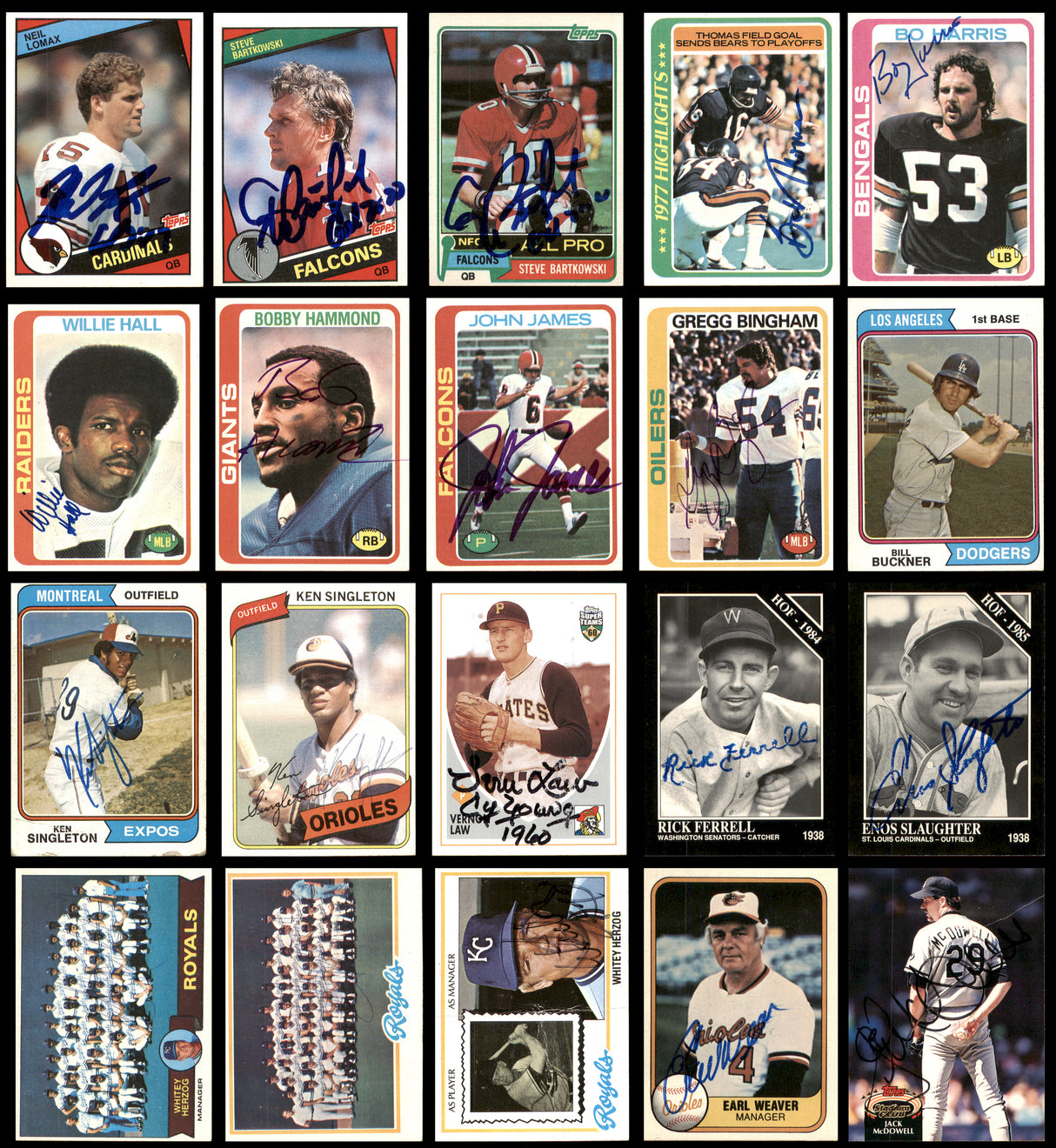 125 Count Lot of Autographed Multi-Sport Cards SKU #266581