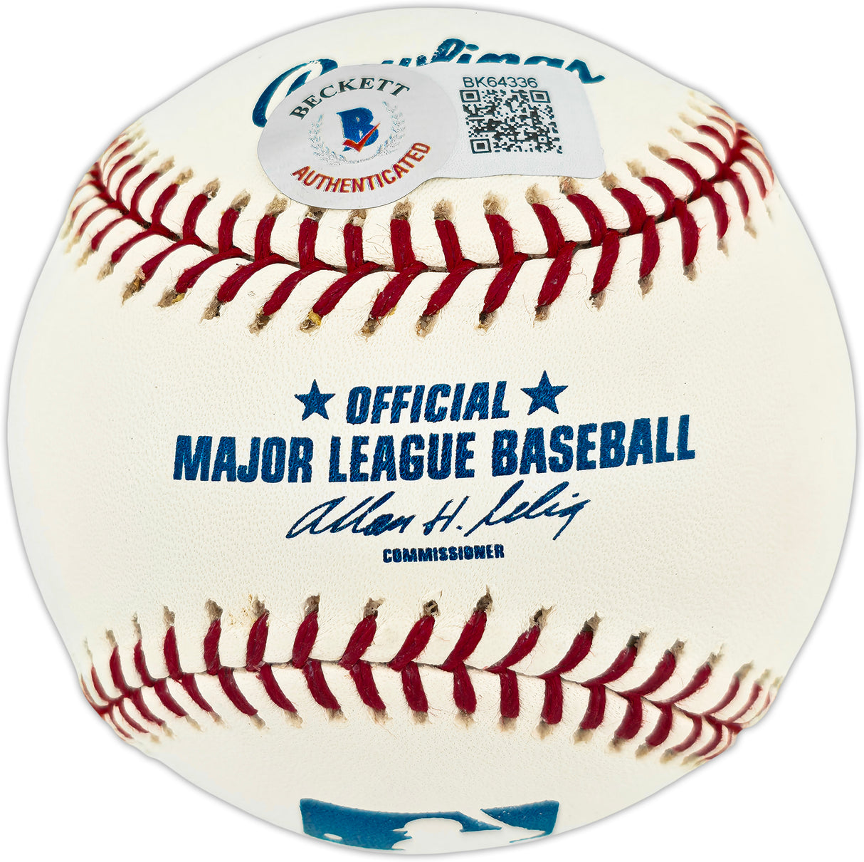 Randy Johnson Autographed Official MLB Baseball New York Yankees "#41" Beckett BAS QR #BK64336