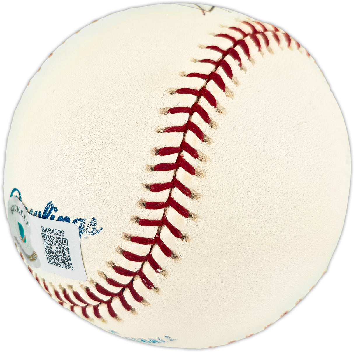 Greg Maddux Autographed Official MLB Baseball Atlanta Braves Beckett BAS QR #BK64339