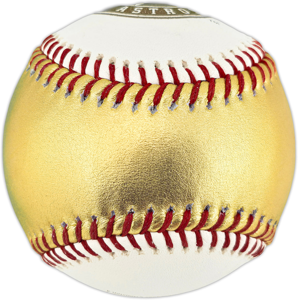 Yordan Alvarez Autographed Official 2022 Gold World Series Logo Baseball Houston Astros (Smudged) Beckett BAS #W381819