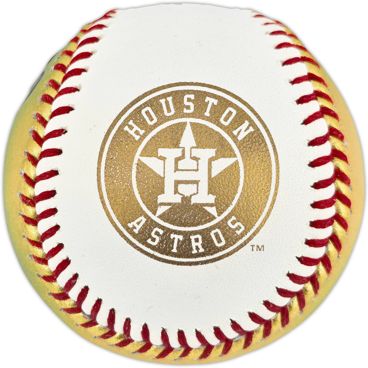 Yordan Alvarez Autographed Official 2022 Gold World Series Logo Baseball Houston Astros (Smudged) Beckett BAS #W381819