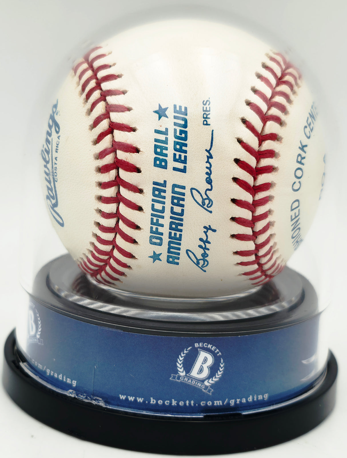 Ted Williams Autographed Official AL Baseball Boston Red Sox Auto Grade Mint 9 Beckett BAS #20134486
