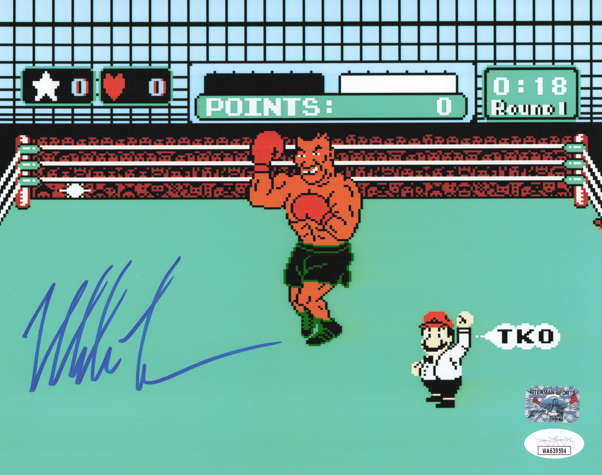 Mike Tyson Autographed 8x10 Photo Nintendo Punch-Out!! JSA #WA639594