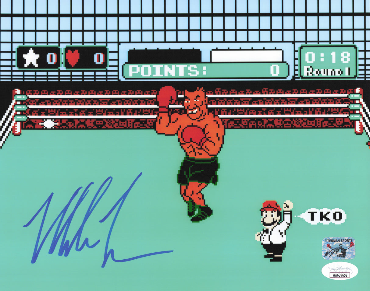 Mike Tyson Autographed 8x10 Photo Nintendo Punch-Out!! JSA #WA639658