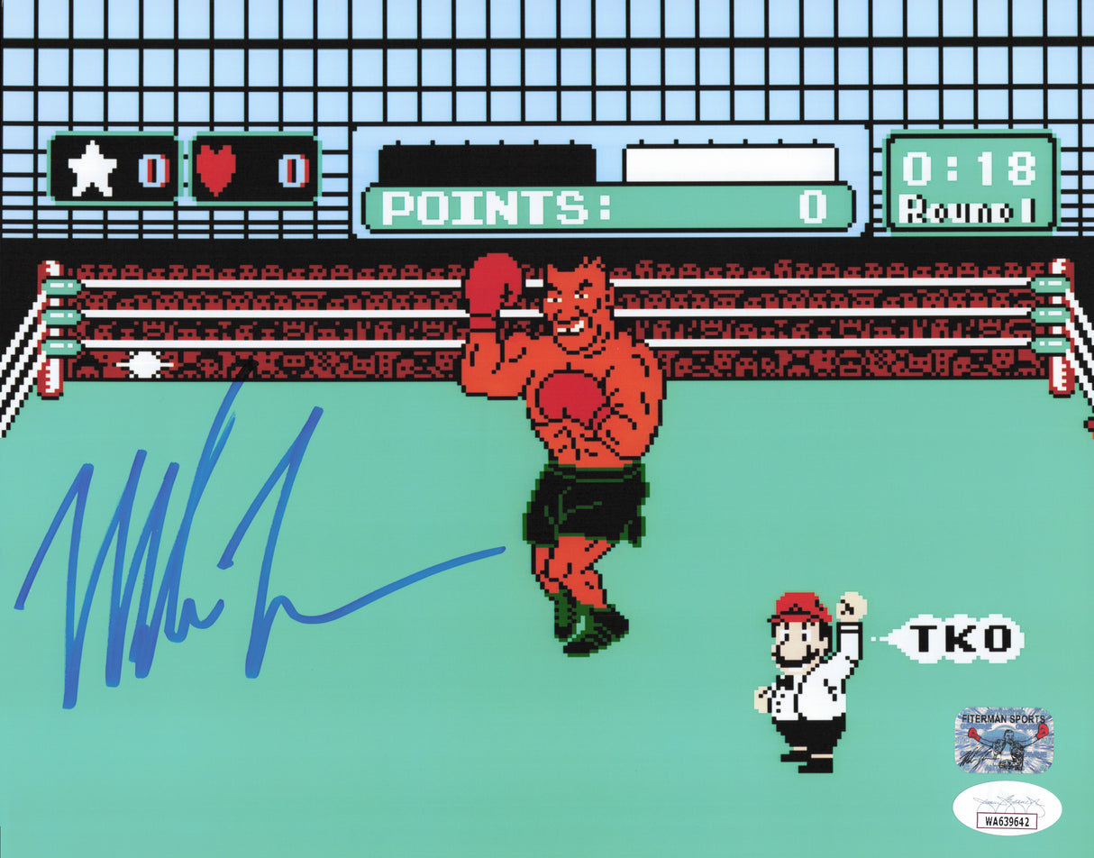 Mike Tyson Autographed 8x10 Photo Nintendo Punch-Out!! JSA #WA639642