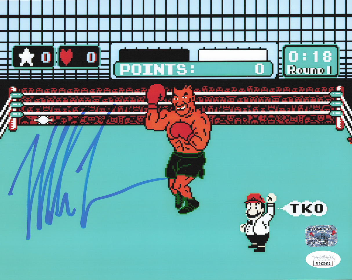 Mike Tyson Autographed 8x10 Photo Nintendo Punch-Out!! JSA #WA639639