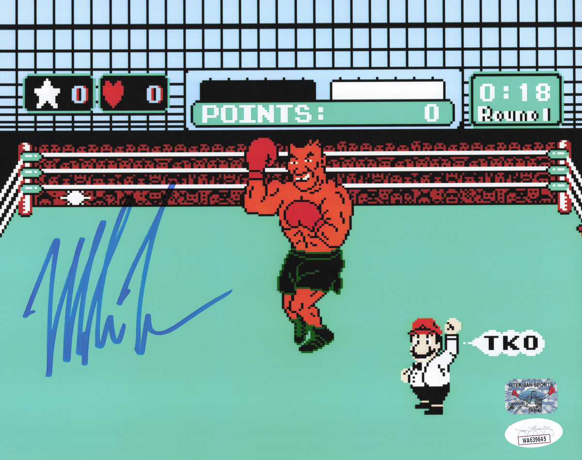 Mike Tyson Autographed 8x10 Photo Nintendo Punch-Out!! JSA #WA639645