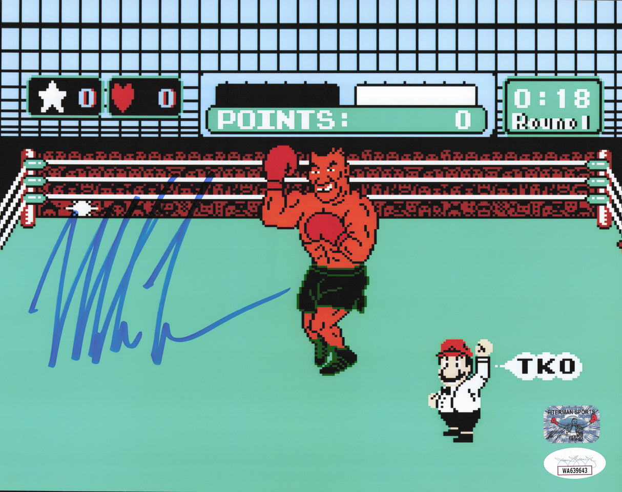 Mike Tyson Autographed 8x10 Photo Nintendo Punch-Out!! JSA #WA639643