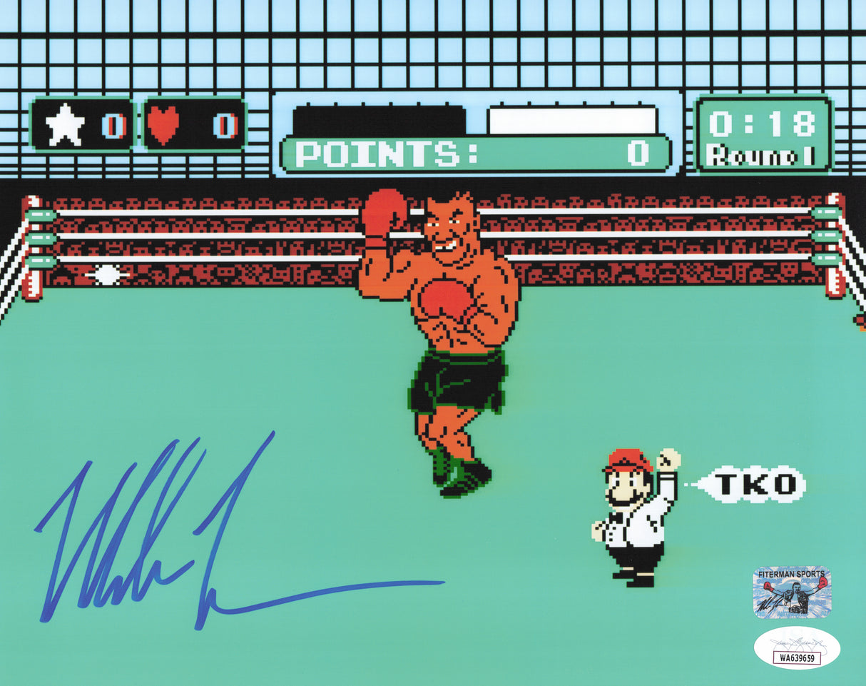 Mike Tyson Autographed 8x10 Photo Nintendo Punch-Out!! JSA #WA639659