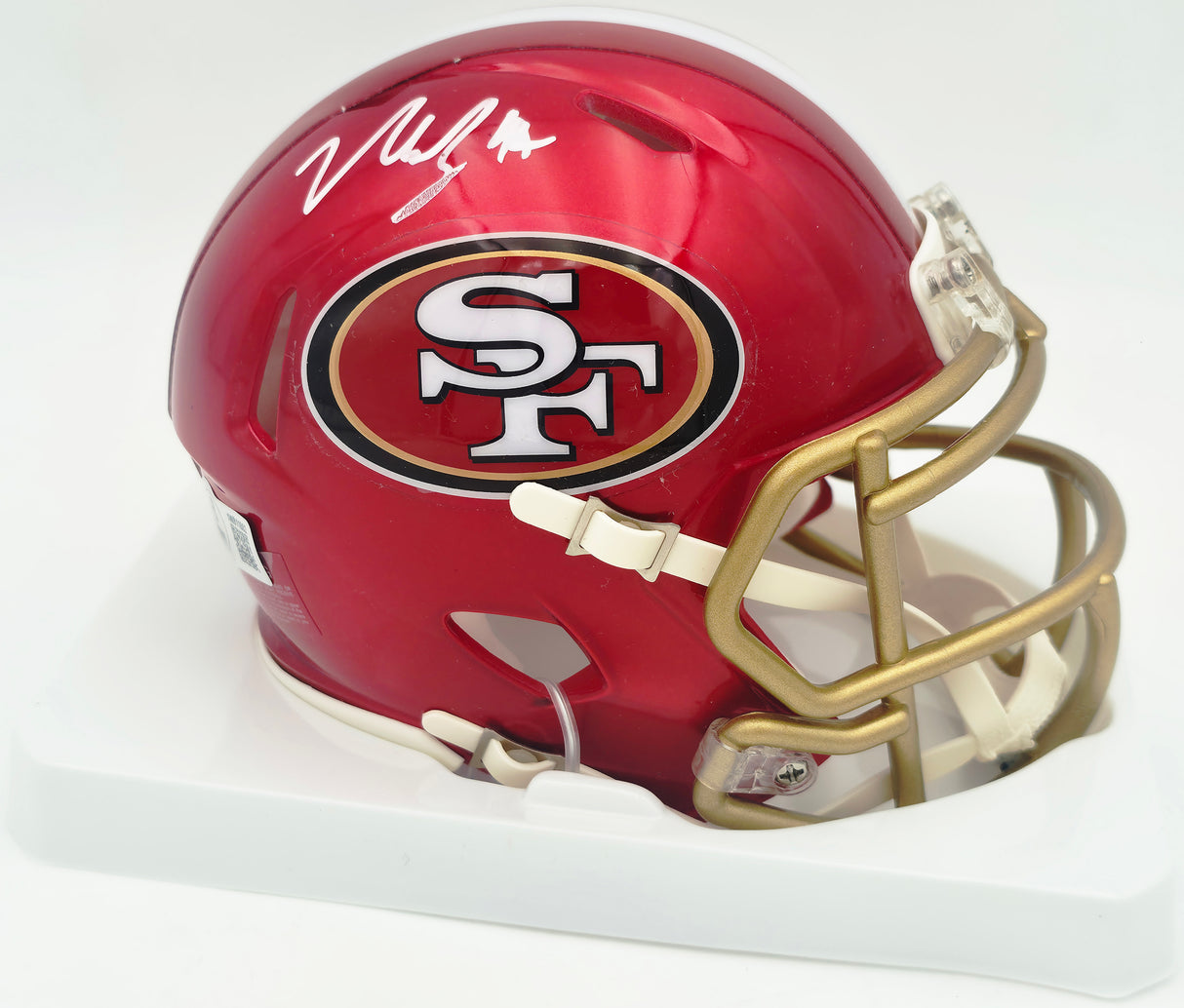 Nick Bosa Autographed San Francisco 49ers Flash Red Speed Mini Helmet Beckett BAS Witness #1W811852