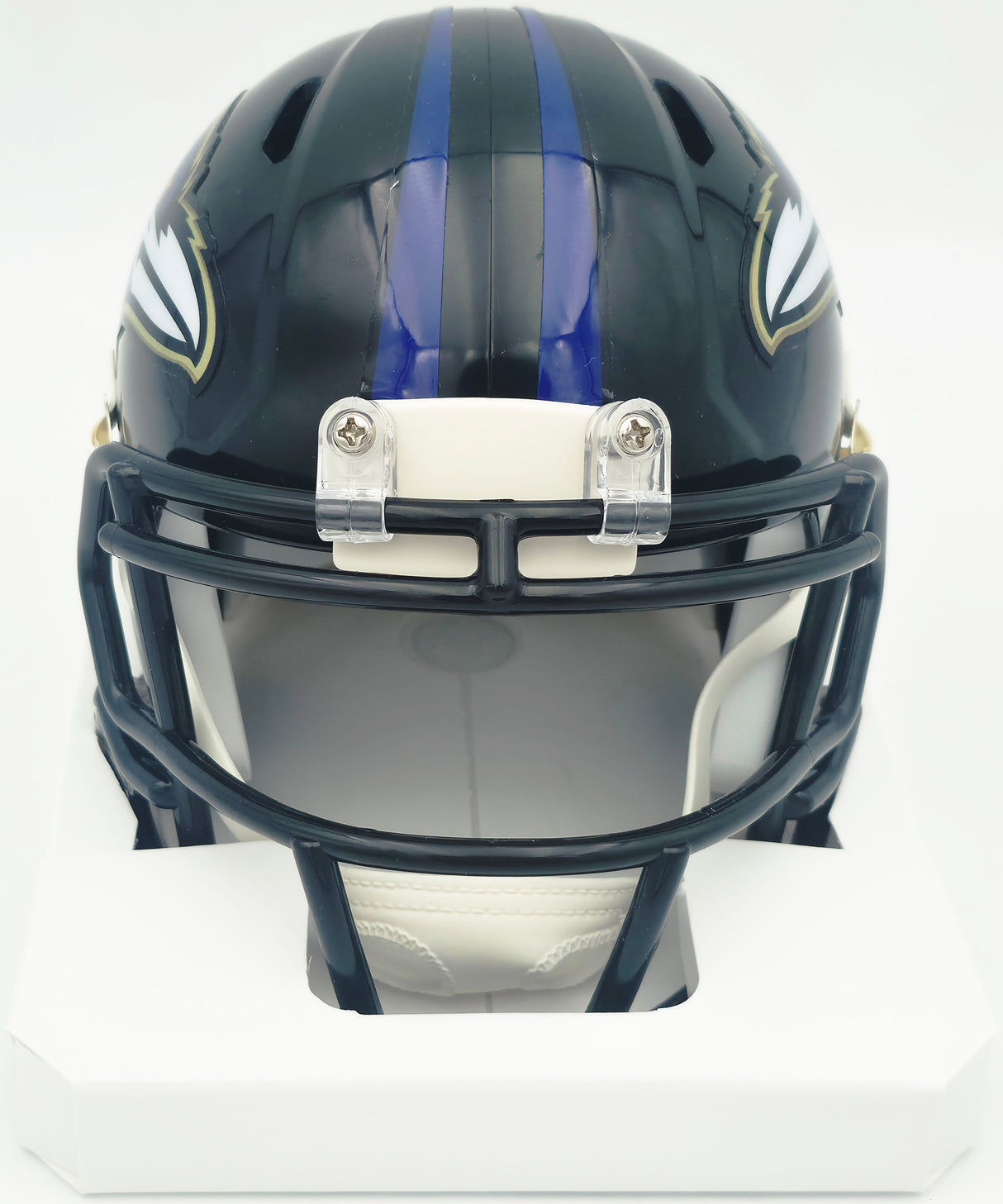 Derrick Henry Autographed Baltimore Ravens Black Speed Mini Helmet Beckett BAS Witness #1W478779