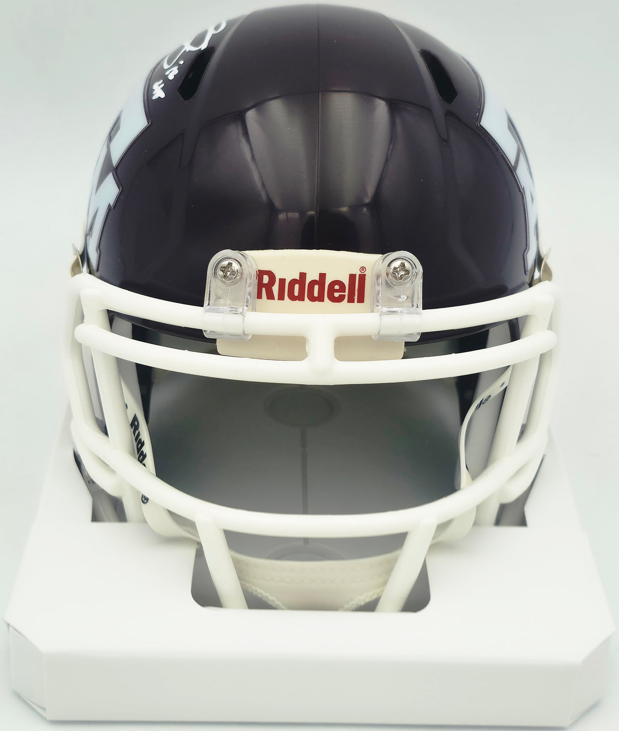 Johnny Manziel Autographed Texas A&M Aggies Maroon Speed Mini Helmet "12 HT" Beckett BAS Witness #3W319922