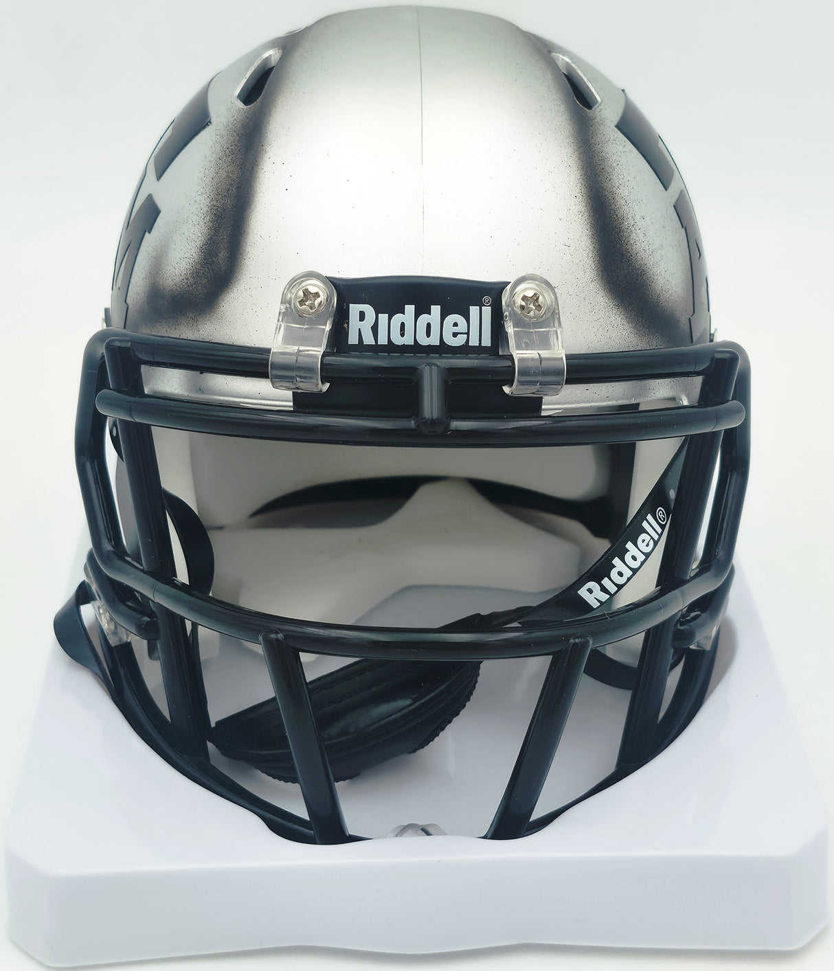 Johnny Manziel Autographed Texas A&M Aggies Silver Ice Speed Mini Helmet Beckett BAS Witness #3W319976