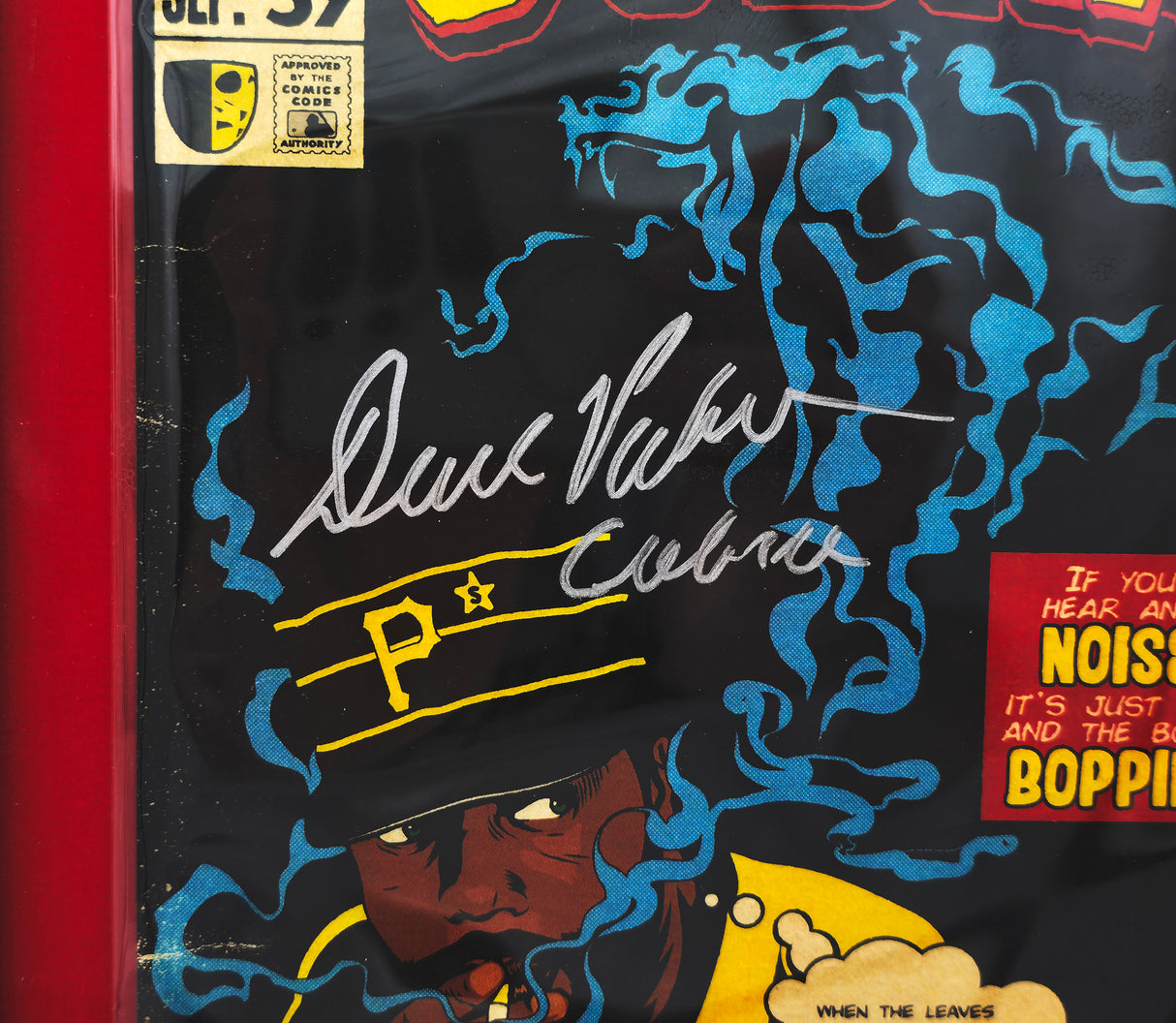 Dave Parker Autographed Framed Pop Fly Pop Shop Print Pittsburgh Pirates "Cobra" #/117 Beckett BAS QR #BB46059