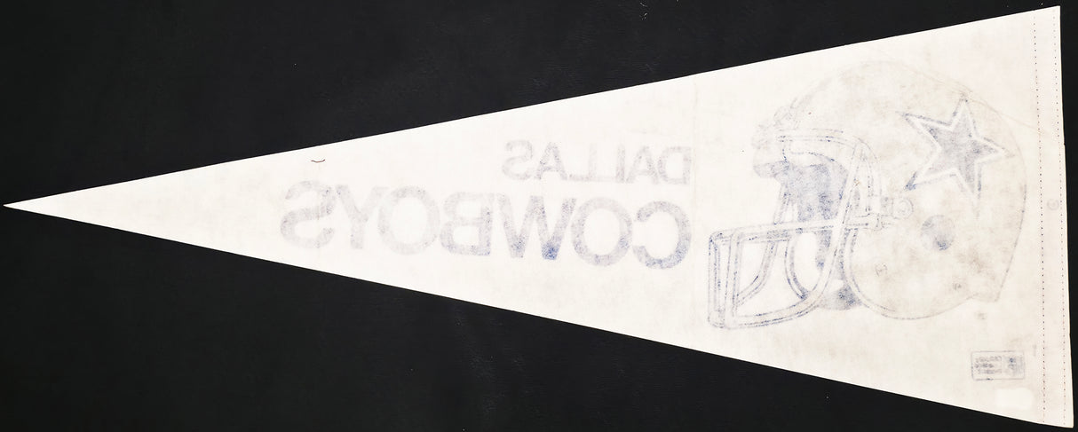 Tom Landry Autographed Dallas Cowboys Pennant "Best Wishes" Beckett BAS QR #BW06396