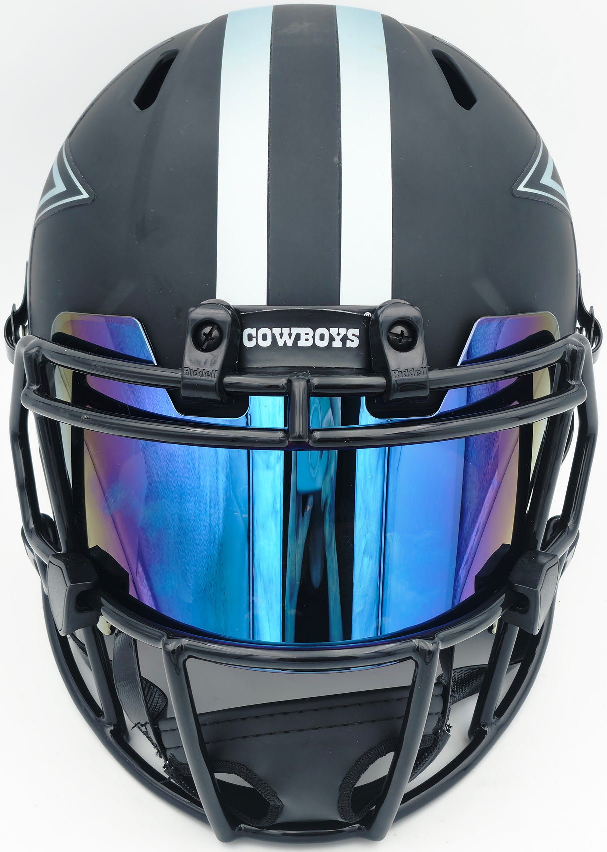Emmitt Smith Autographed Dallas Cowboys Eclipse Black Full Size Speed Replica Helmet Beckett BAS Witness #1W710005