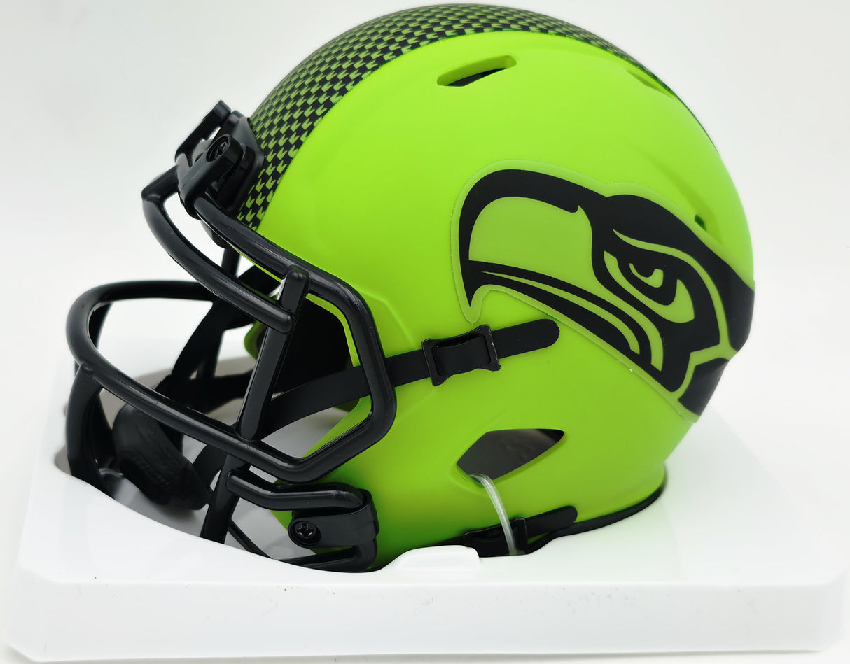 Elijah Arroyo Autographed Seattle Seahawks Rave Green Speed Mini Helmet JSA #SD233943