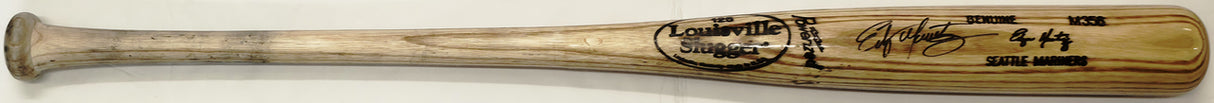 Edgar Martinez Autographed Louisville Slugger Game Issued M356 Baseball Bat Seattle Mariners Beckett BAS QR #BX67607