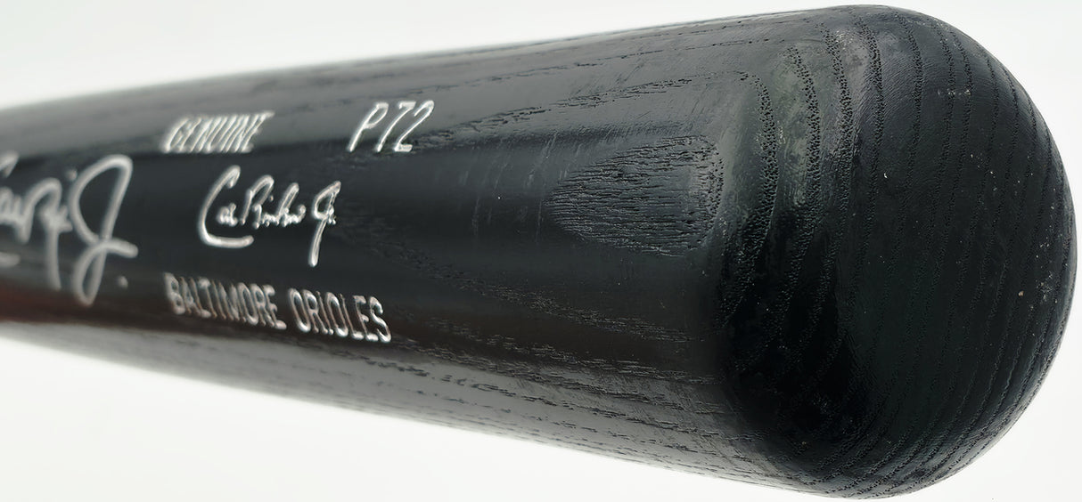 Cal Ripken Jr. Autographed Game Issued Louisville Slugger P72 Baseball Bat Baltimore Orioles Beckett BAS QR #BX67570