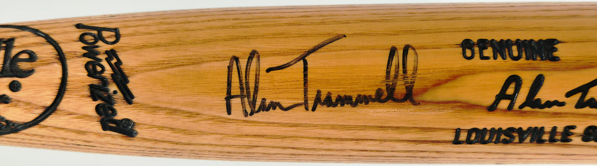 Alan Trammell Autographed Game Issued Louisville Slugger D143 Baseball Bat Detroit Tigers Beckett BAS QR #BX67602