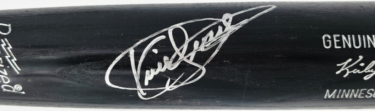 Kirby Puckett Autographed Black Louisville Slugger Game Model Baseball Bat Minnesota Twins JSA #BA00154